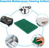 8PCS Scouring Pad, Premium Heavy Duty Reusable Household Green Dish Scrubber for Kitchen & Metal Grills