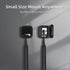 UV Toothbrush Sanitizer Holder, Portable Cleaner Case with Magnetic Holder, Rechargeable, Black