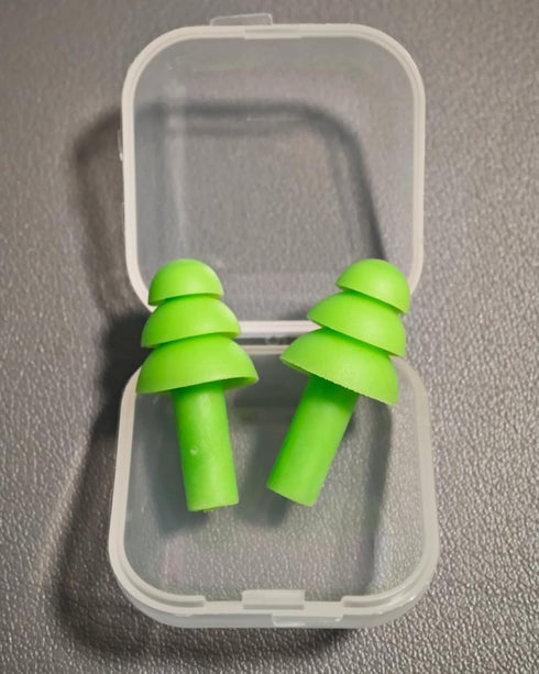 10 Pairs Noise Cancelling Ear Plugs, Reusable Soft Silicone Waterproof Hypoallergenic Earplugs for Swimming, Concerts,