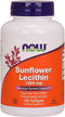 NOW Supplements Sunflower Lecithin 1200 mg, 100 Softgels with Phosphatidyl Choline