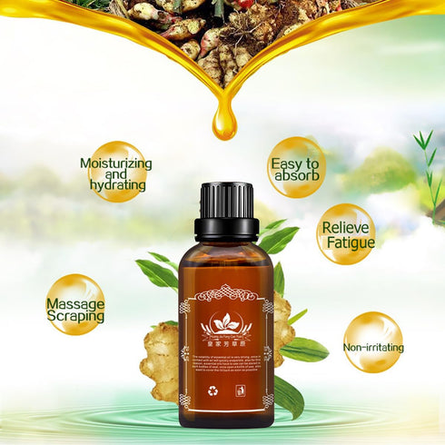 WenFeng 2 Skin(30ML/Bottle) PCS Ginger Oil,Ginger Massage Oil for Lymphatic Drainage,Lymphatic Drainage Drops,Natural