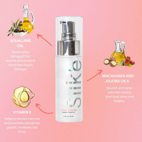 Sleek'e Silk'e Hair Repair Therapy Serum, Controls Frizz for Silky, Shiny, Smooth Finish, 50ML/1.7oz