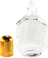 Riverrun Roll-on Perfume Bottle Faceted Glass Essential Oil Aromatherapy Roller Ball 1/2 oz