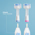 Triple Bristle Replacement Brush Head Refills, 2 Pack, Compatible with Triple Bristle Sonic Toothbrush, Color Changing