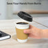 100 Pack 12 oz Disposable Coffee Cups with Lids and Sleeves, Sturdy Thick Paper, Leak-free Insulated for Hot & Cold