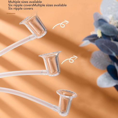 ZJchao Nipple Corrector, Portable Nipple Pump Electric Inverted Nipple Puller Rechargeable LED Display Low Noise Flat