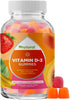 Chewable Vitamin D Gummies for Adults - Daily Vitamin D3 2000IU, Gluten and Gelatin Free, 1 Month Supply