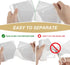 Magesh 2.6 Gallon Trash Bags, Strong Leakage-Free Small Garbage Bags, 100 Clear Bags for Bathroom, Office, Kitchen