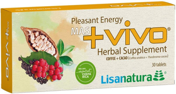 Vivo Herbal Supplement - Sugar, Gluten & Lactose Free, 30 Tablets