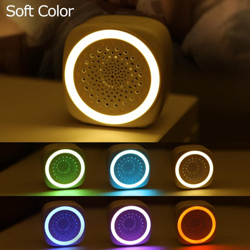 SINGMIO Q9 7 15/30/60 White Noise Machine, Portable Sleep Sound Machine with Color Night Light, Min Timer, Soothing