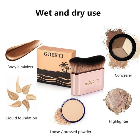 Self Tanner Brush, Kabuki Brush for Body, Professional Makeup Brush for Flawless Leg Makeup, High Density Foundation