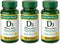 Nature's Bounty Vitamin D3 125 mcg-5000 IU Softgels, Maximum Strength, 150 ea, Pack of 3