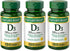 Nature's Bounty Vitamin D3 125 mcg-5000 IU Softgels, Maximum Strength, 150 ea, Pack of 3