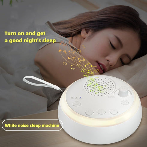 HHYING 16 3 Sound Machine Easysleep White Noise Machine with Soothing Sounds and Night Light, with Sleep Timer,Portable