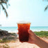 Qinsihwn 20 oz Lids,25 Sets Clear Plastic Cups with Strawless Sip Disposable Iced Coffee Cups with Lids,Disposable