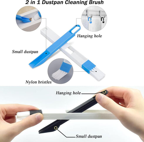 TuTuYa 11PCS Set Crevice Cleaning Brush, Small Gap Cleaning Brushes Ideal for Cleaning Kitchen, Bathroom,Window