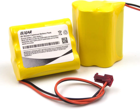 (2-Pack) 6V AA Ni-CD Battery Pack Replacement for Sure-Lite 026-149, Energizer 41B020AF17201 & More