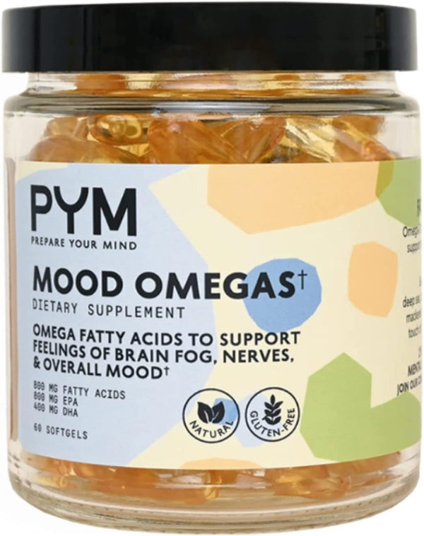 Omega-3 Supplement by PYM for Mood and Emotional Support (60 Count) |