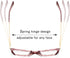FEISEDY Crystal Cat Eye Glasses Frame, Blue Light Blocking Computer Eyewear B2500