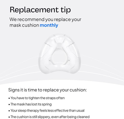 N20 ResMed AirFit Cushion - Nasal CPAP Mask Cushion Replacement - InfinitySeal Design - Soft Silicone - CPAP