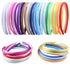 Pack of 26 DIY Satin Covered Fashion Headbands Set, 0.4 Inch/1 Cm Colorful Ribbon Hair Band Craft Headband Set