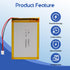 Winfox 3.7V 2500mAh 385677 Pack PH2.0mm Lipo Battery Rechargeable Lithium Polymer Battery with JST Connector
