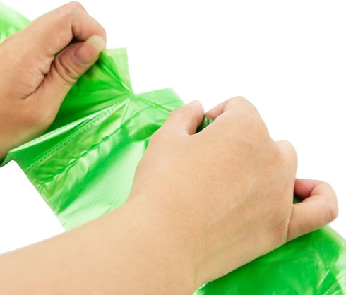 1.2 Gallon Small Trash Bags, Green, 125 Counts