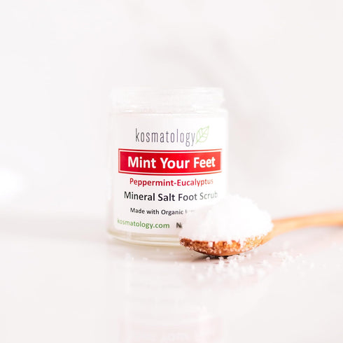 Mint Your Feet Mineral Foot Scrub, Peppermint Eucalyptus Exfoliating Scrub, 5.5 oz