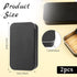 2 Pack Dental Floss Portable Case, Refillable Glide Floss Storage Container for Travel, Black