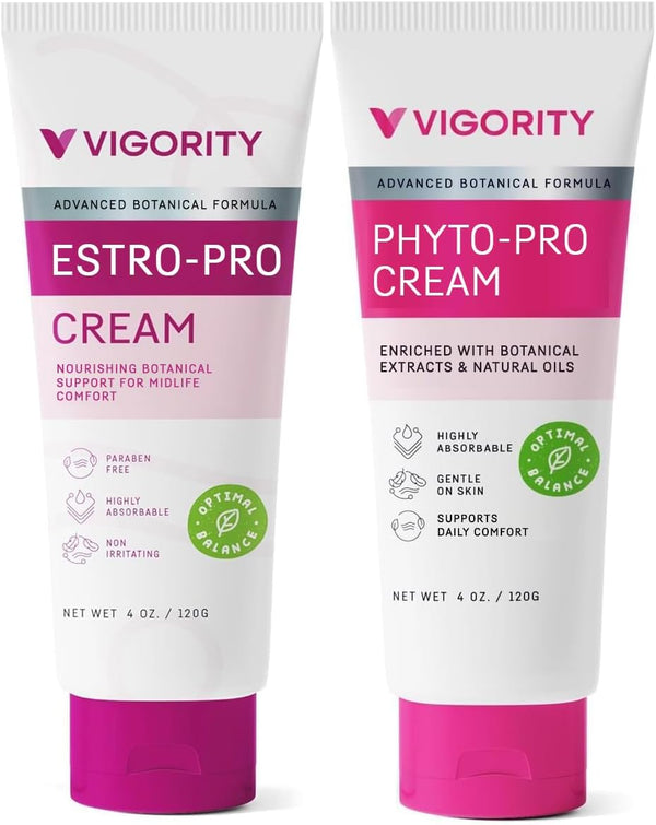 Vigority Women's Botanical Care Duo - Estro-Pro & Phyto-Pro Cream Set for