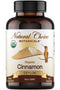 USDA Certified Organic Ceylon Cinnamon Capsules, Non-GMO Verified Supplement - 120 Capsules, 2 Month Supply