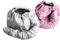Kingzhuo 2 Pcs Bonnet Hair Dryer, Portable Safe Soft Hat Hair Dryer for Women (Silver and Pink)