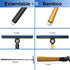 Squeegee for Window Cleaning, Telescopic Shower Squeegee with Extension Pole for Car Windows, Tile Walls, Shower