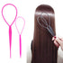 WSYUB Topsy Tail Tools, 10Pcs Hair Styling Accessories, French Braid Tool Loop for Girls, 5 Colors