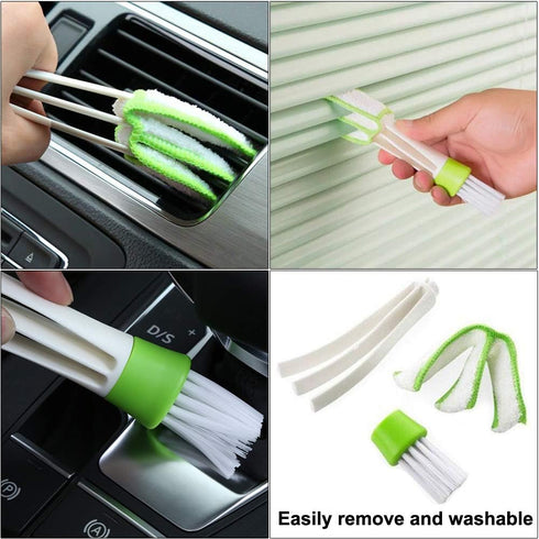 Window Track Cleaning Brush Kit, 5 Pack Multifunctional Handheld Crevice Brush for Blinds and Shutters