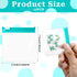 Sliverdew 12 PCS Zippered Reusable Pill Storage Pouch Bags - Clear Plastic Pill Bags with Slide Lock for Small Items