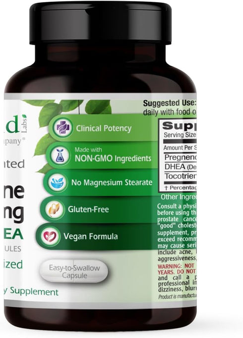 EMERALD LABS Pregnenolone 50mg with DHEA 25mg, Premium Wellness Supplement, 60 Capsules