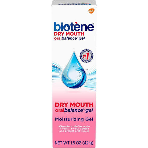 Biotene OralBalance Moisturizing Gel, Flavor-Free, Alcohol-Free, for Dry Mouth, 1.5 oz, Pack of 3