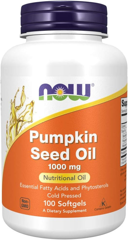 Now Pumpkin Seed Oil 1000mg - 100 Softgels