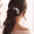 Unicra Silver Crystal Bride Wedding Hair Comb Bridal Headpiece Rhinestone Accessories for Women and Girls (A-Silver)