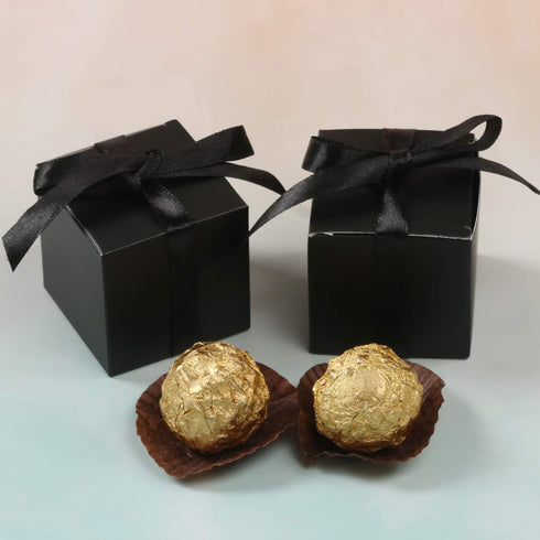 COTOPHER 60pcs Small Gift Boxes, 2x2x2 inches Paper Favor Boxes with Ribbons for Wedding Favors