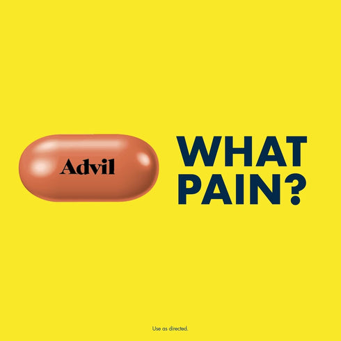 Advil Pain Reliever and Fever Reducer, Ibuprofen 200mg for Headache, Backache, and Joint Pain Relief - 50 Caplets