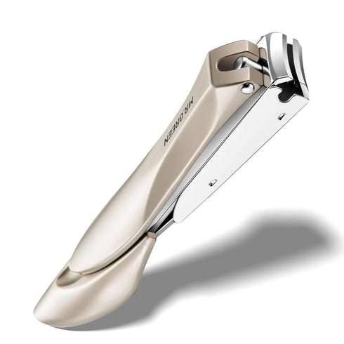 Nail Clippers with Catcher, Professional Stainless Steel Fingernail and Toenail Clipper Set