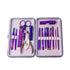 Orityle 15 In 1 Stainless Steel Manicure and Pedicure Kit with Travel Leather Case for Women Men