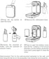 LAISANIM 100 150ml, Essential Oil Diffuser with Bluetooth Control, Days Long Lasting Diffuser, Flat/Wall Mounted, Clean