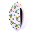 Mexican Beaded Headband for Women, Cinco De Mayo Fiesta Headband with Crystal Knots (Avocado)