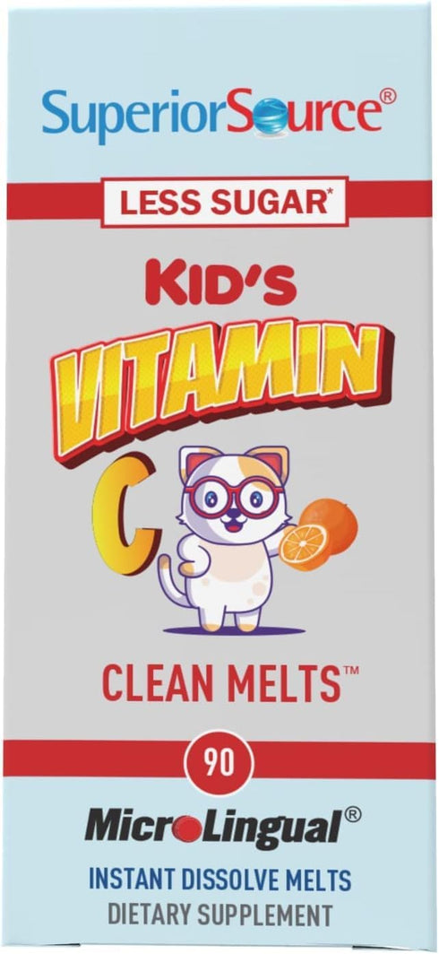 Superior Source Kid’s Vitamin C (125 mg), Quick Dissolve MicroLingual Tablets, 90 Ct