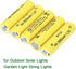 12 Counts 1.2V NI-CD AA 1000mAh Outdoor Solar Rechargeable Batteries for Landscape Lights