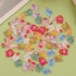 Pack of 250pcs Cute 3D Nail Charms for Acrylic Nails, Flower Bee Pineapple Bear Charms for Nail Art Decorations
