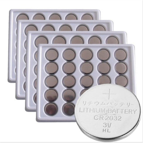 100 Packs CR2032 3V Lithium Coin Cell Batteries, 230mAh Bulk